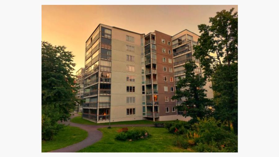 Framsidan kvällssol